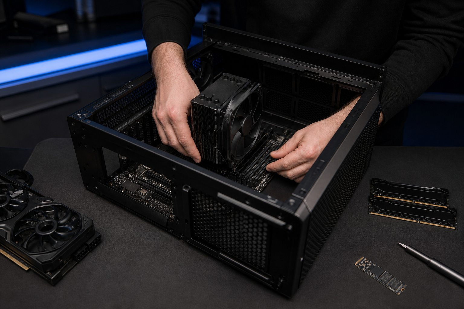 Egyedi PC-összeállítás a Nexus műhelyében